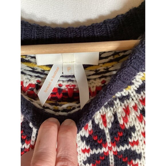 BREAD N BUTTER Fair Isle Sweater Petite Small - Picture 2 of 4